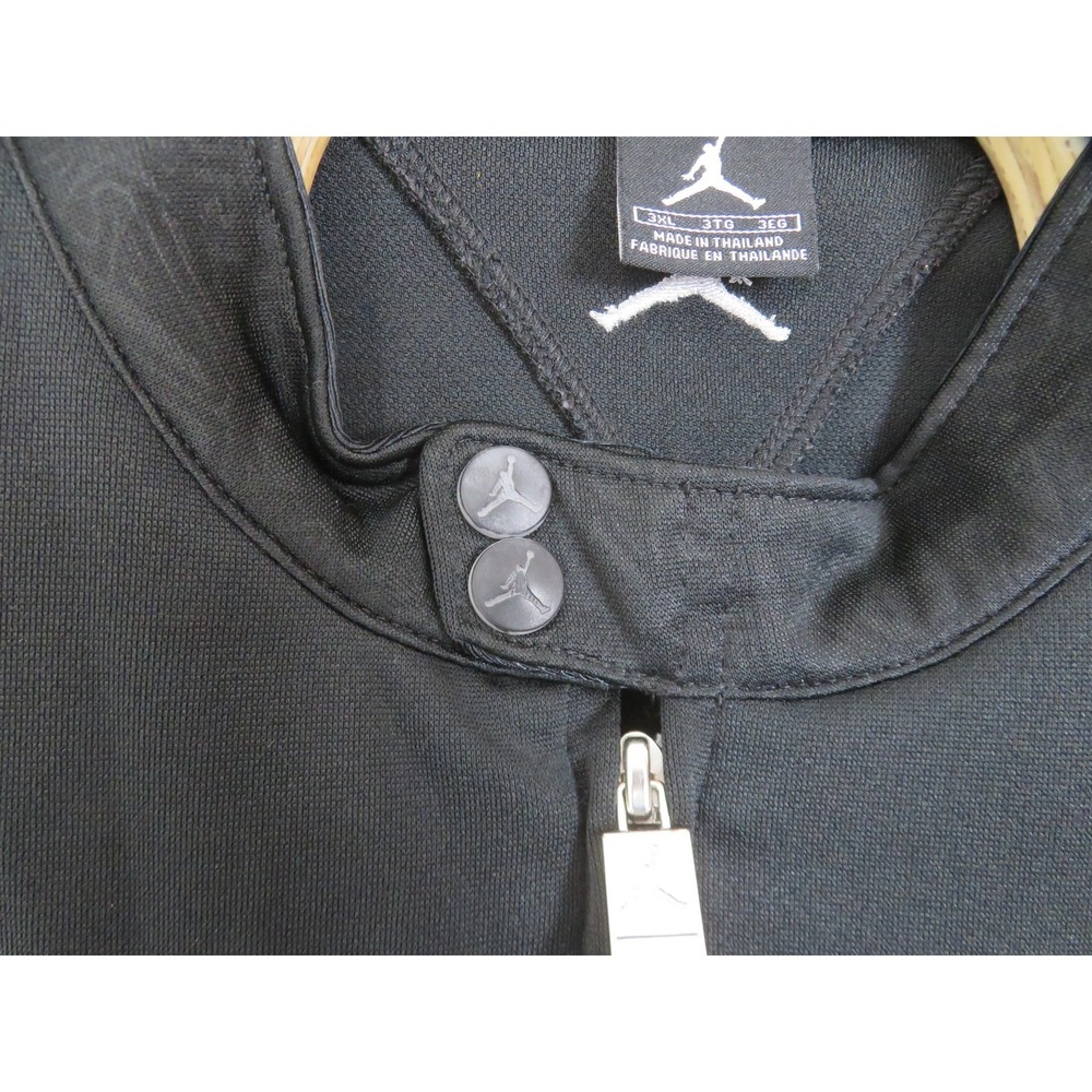 Vtg Air Jordan AF-1 Track Jacket Mens 3XL Black Full Zip Air Force 1 Jumpman y2k - Picture 8 of 15